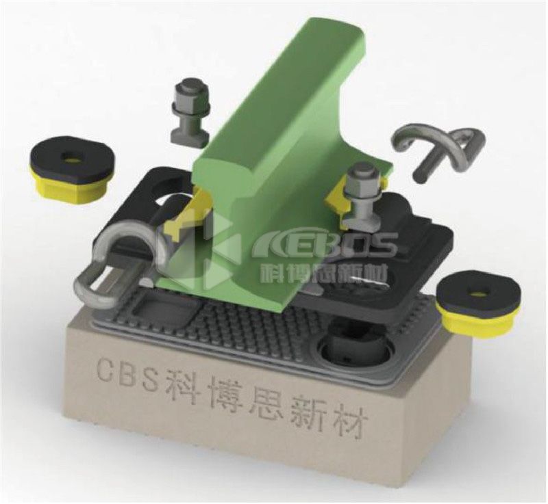 預埋式雙層非線(xiàn)性減振扣件