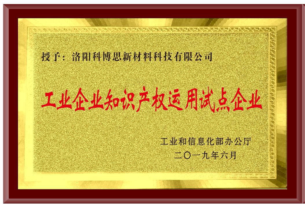 工業(yè)企業(yè)知識產(chǎn)權運用試點(diǎn)企業(yè)